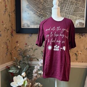 Bella Canvas Burgundy Graphic Tee